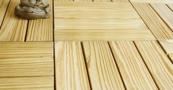 地板实木地板南方松防腐木地板浴室阳台地板拼装地板DIY地板
